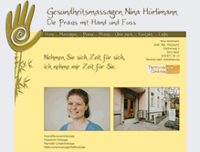 Tablet Screenshot of gesundheitsmassagen-bern.ch